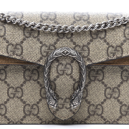 Gucci GG Supreme Monogram Super Mini Dionysus Shoulder Bag Taupe 10 of 11