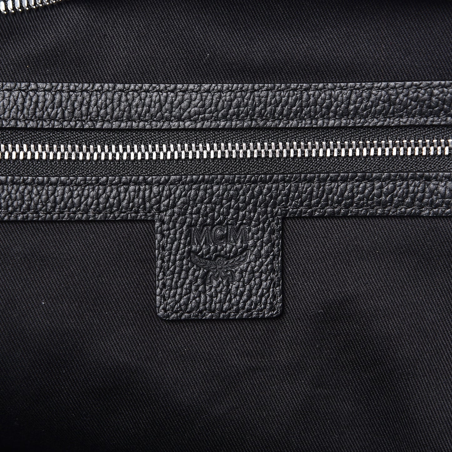 Calfskin Visetos Anya Shopper Tote Black
