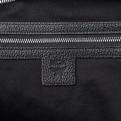 MCM Calfskin Visetos Anya Shopper Tote Black 6 of 9