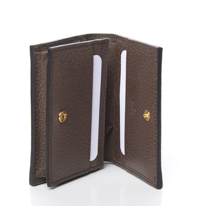 Gucci GG Supreme Monogram Web Ophidia Card Case Beige New Acero 5 of 8