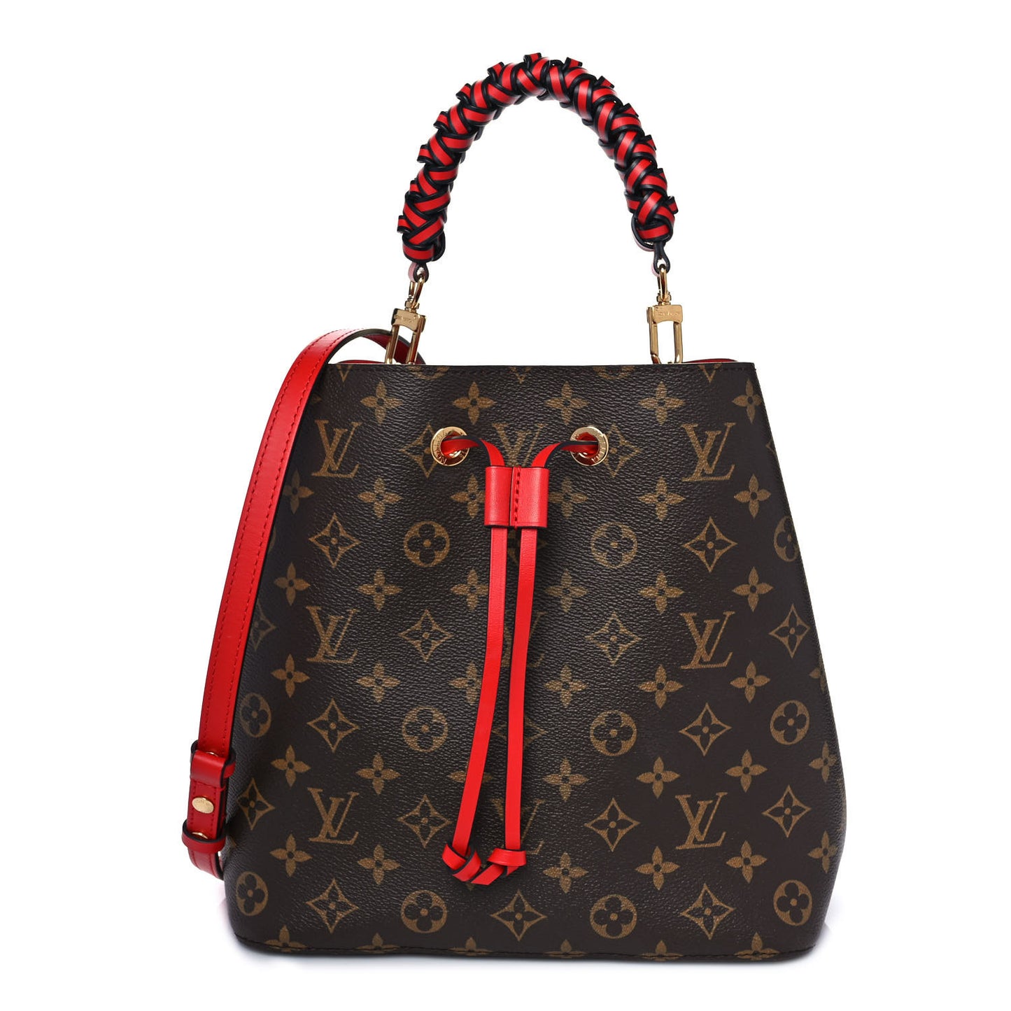 Monogram Braided Neonoe Coquelicot
