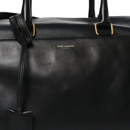 Saint Laurent Calfskin Classic Duffle 6 Black 8 of 10