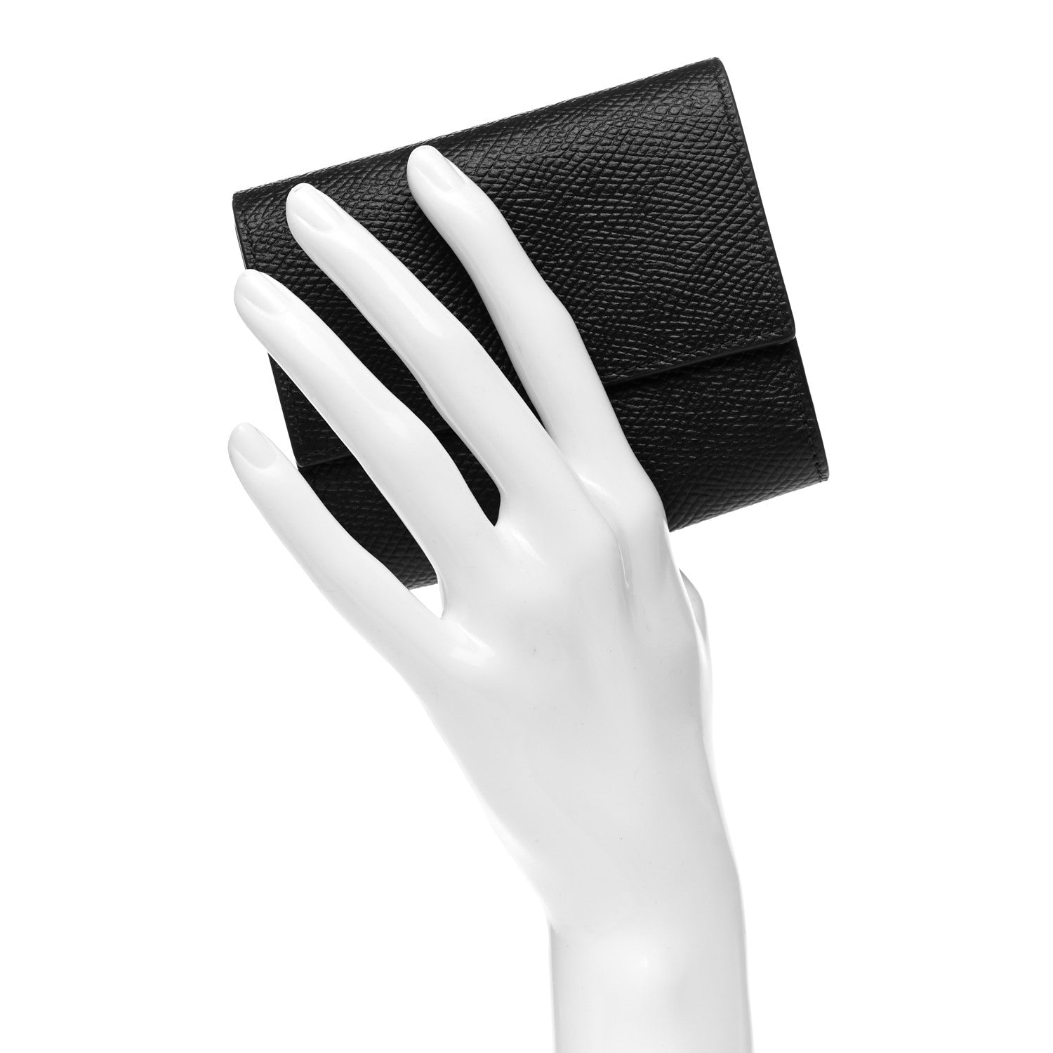 Celine Grained Calfskin Small Multifunction Folded Wallet Black 2 of 9
