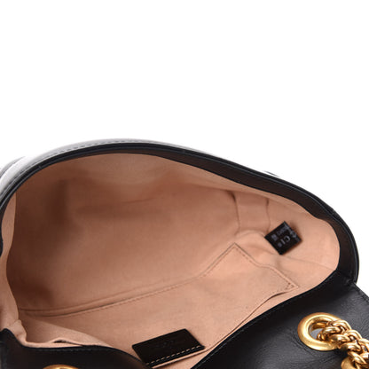 Gucci Calfskin Matelasse Mini GG Marmont Shoulder Bag Black 6 of 11