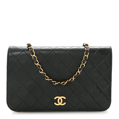 Chanel Lambskin Quilted Small Single Flap Bag Black 1 of 10
