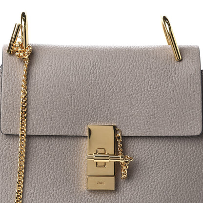 Chloe Grained Lambskin Mini Drew Shoulder Bag Motty Grey 10 of 10