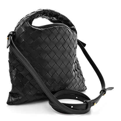 Bottega Veneta Calfskin Intrecciato Mini Hop Black 3 of 10