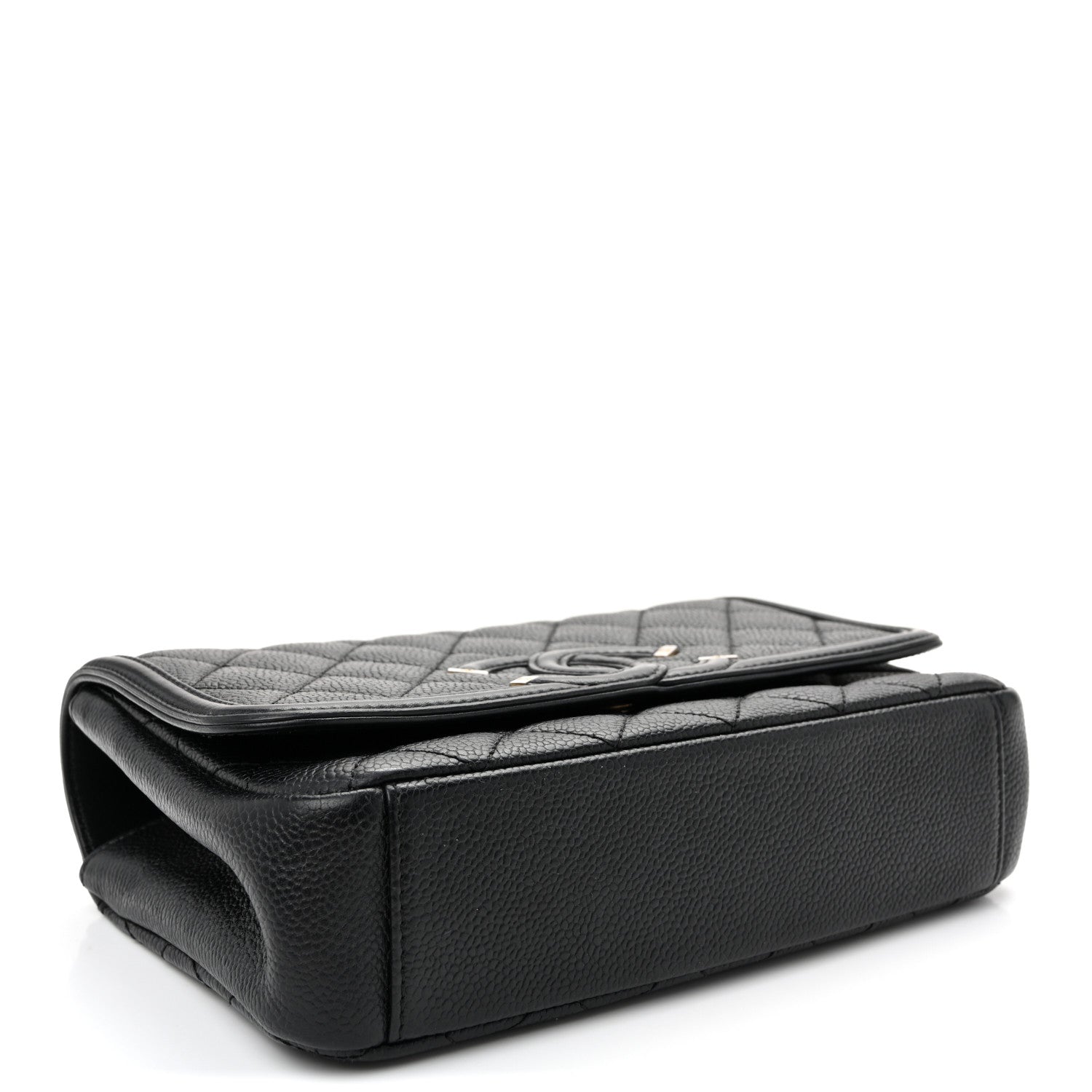 Chanel Caviar Quilted Small CC Filigree Flap Black 4 of 11