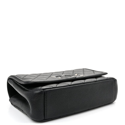 Chanel Caviar Quilted Small CC Filigree Flap Black 4 of 11