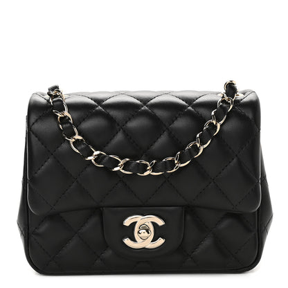 Chanel Lambskin Quilted Mini Square Flap Black 1 of 10