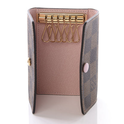 Louis Vuitton Damier Ebene Multicles 6 Key Holder Rose Ballerine 4 of 8
