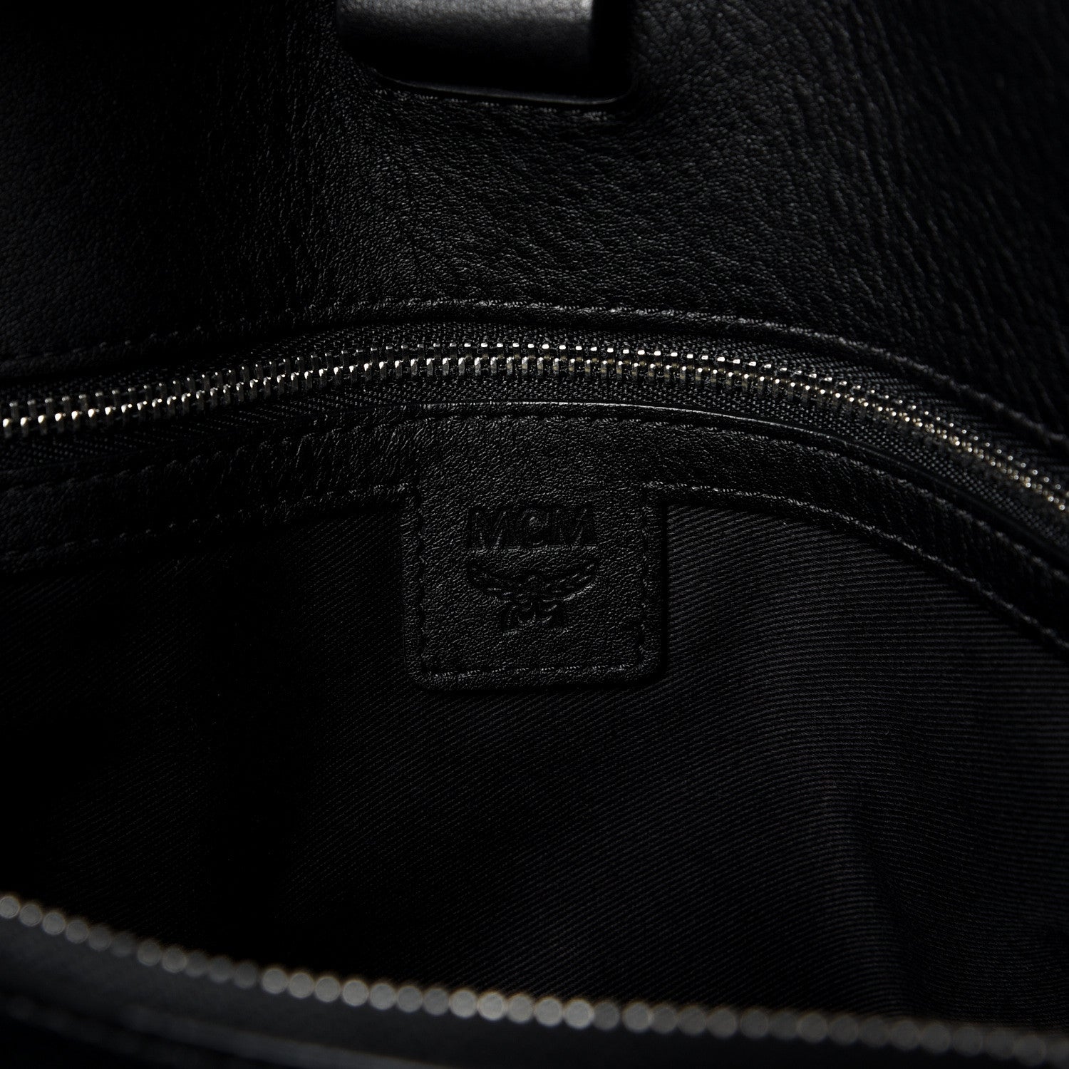 MCM Calfskin Ottomar Monogram Large Essential Tote Black 5 of 14