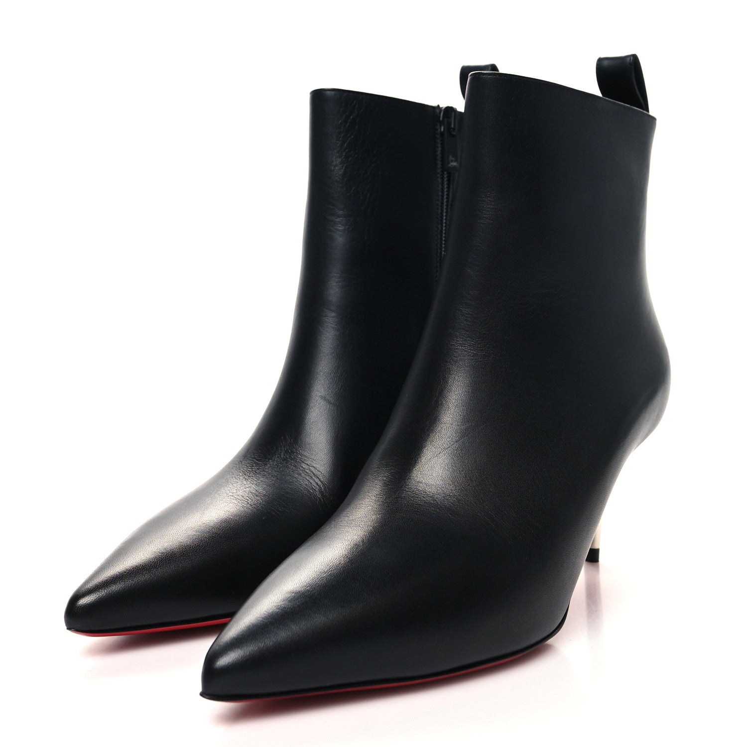Christian Louboutin Calfskin Galvafiori Epic Ankle Boots 37.5 Black 3 of 6