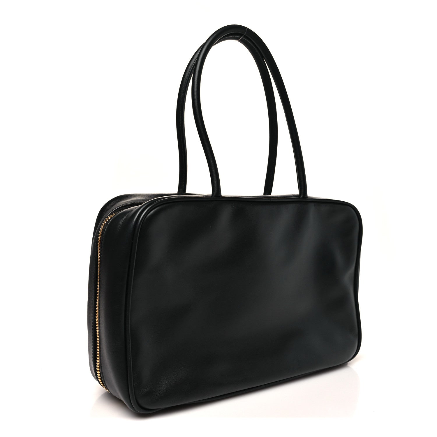 Miu Miu Calfskin Softy Medium Beau Top Handle Bag Black 3 of 11