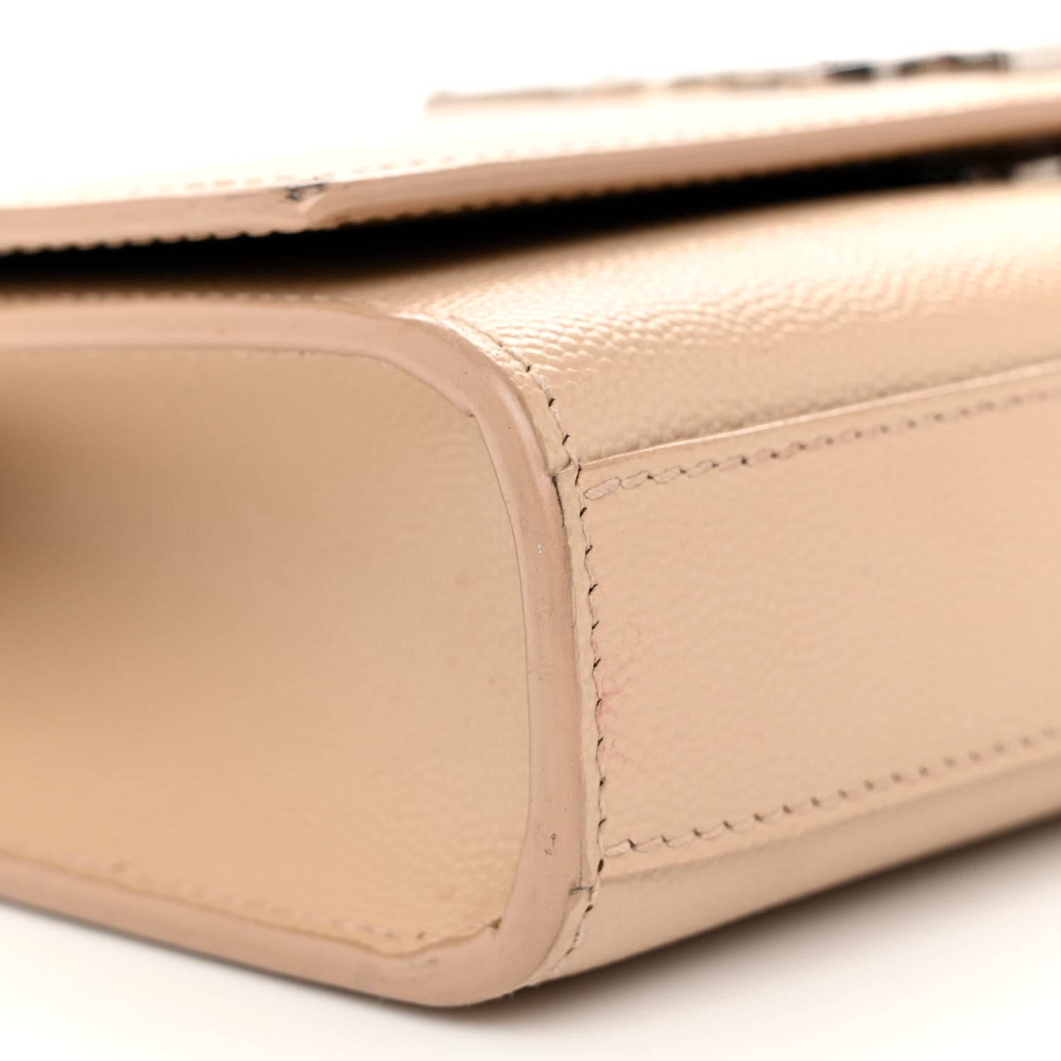 Saint Laurent Grain De Poudre Small Monogram Kate Satchel Nude Powder 8 of 14