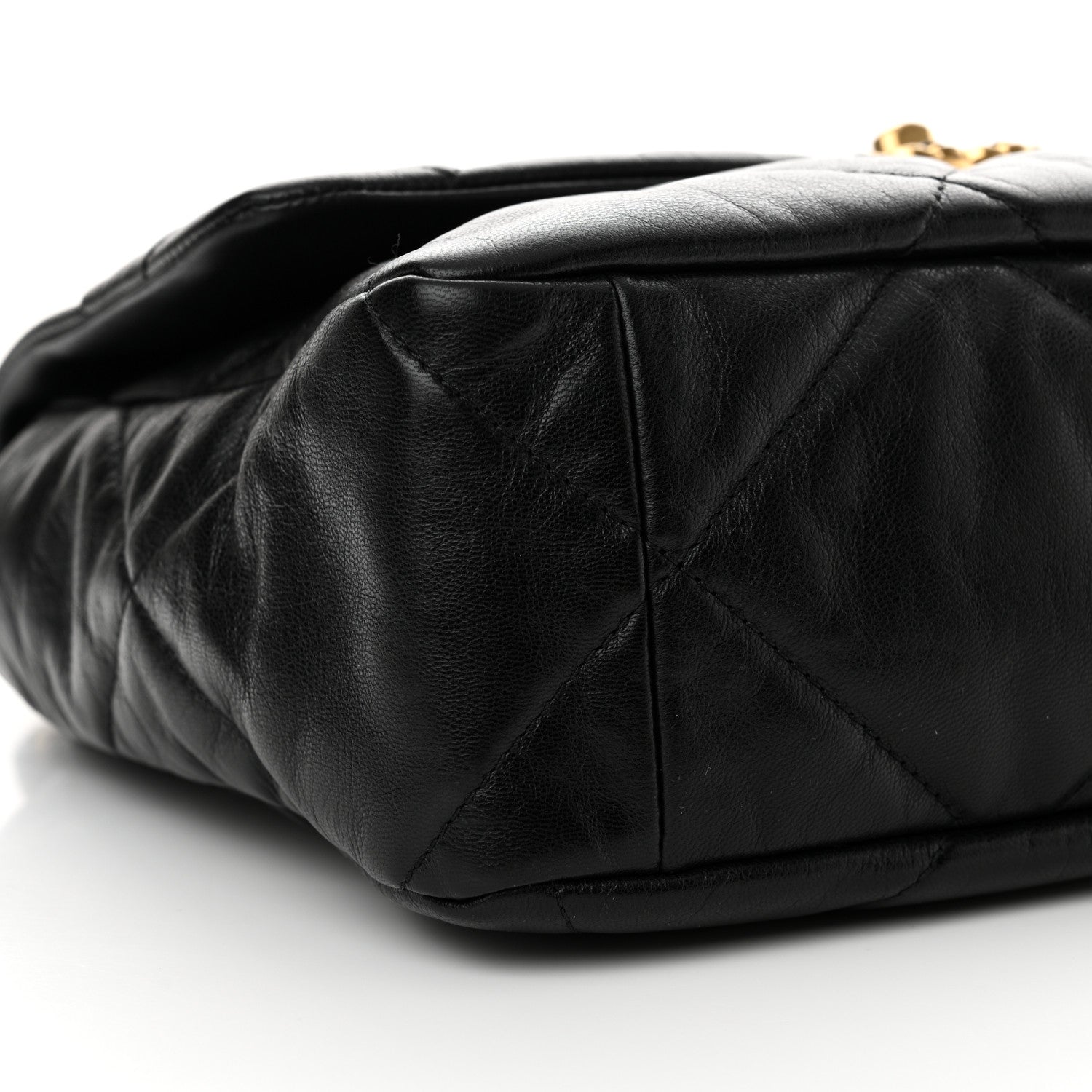 Chanel Goatskin Quilted Large Chanel 19 Flap Black 9 of 11