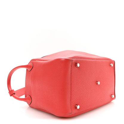 Hermes Taurillon Clemence Lindy 30 Rouge Tomate 4 of 10