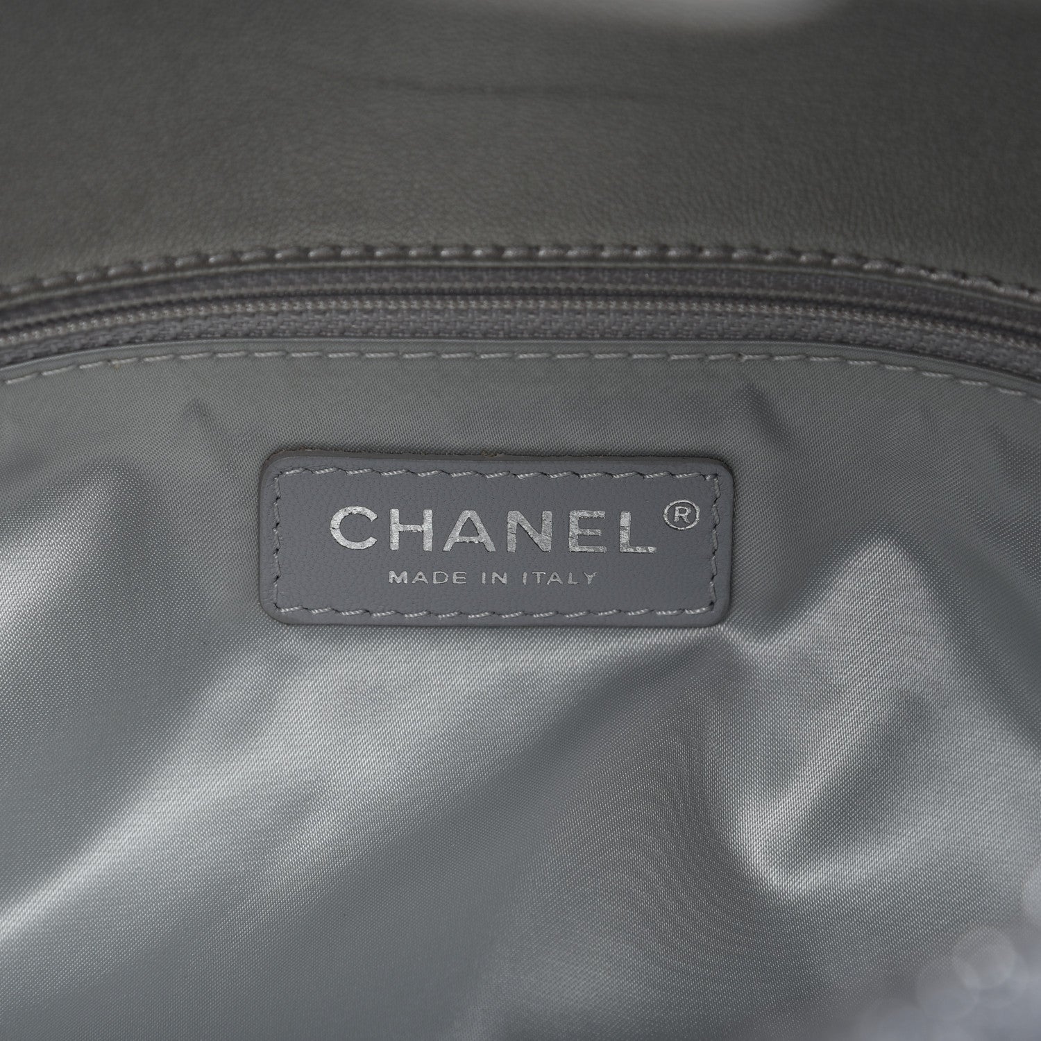 Chanel Lurex Knit Large Pluto Glitter Flap Silver 8 of 10