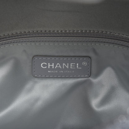 Chanel Lurex Knit Large Pluto Glitter Flap Silver 8 of 10