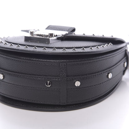 MCM Calfskin Mini Patricia Studded Crossbody Bag Black 9 of 10