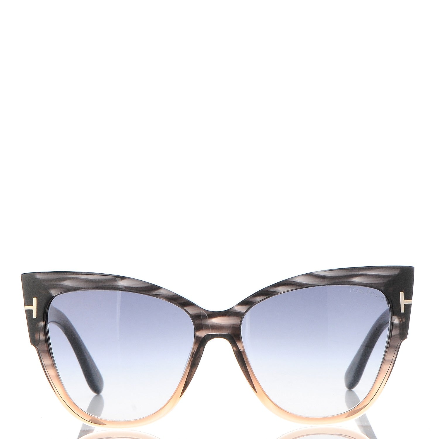 Tom Ford Anoushka Sunglasses TF371 Melange Grey Peach 2 of 8