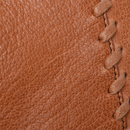 Prada Goatskin Whipstitch Tote Brown 8 of 10