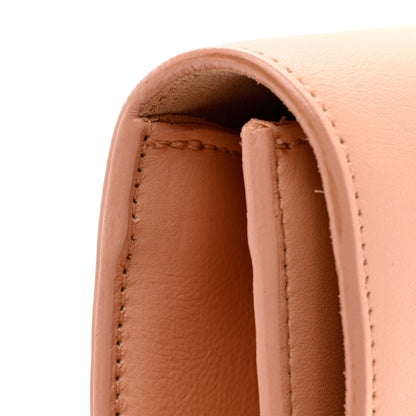 Saint Laurent Calfskin Classic Y Ligne Clutch Blush 8 of 9
