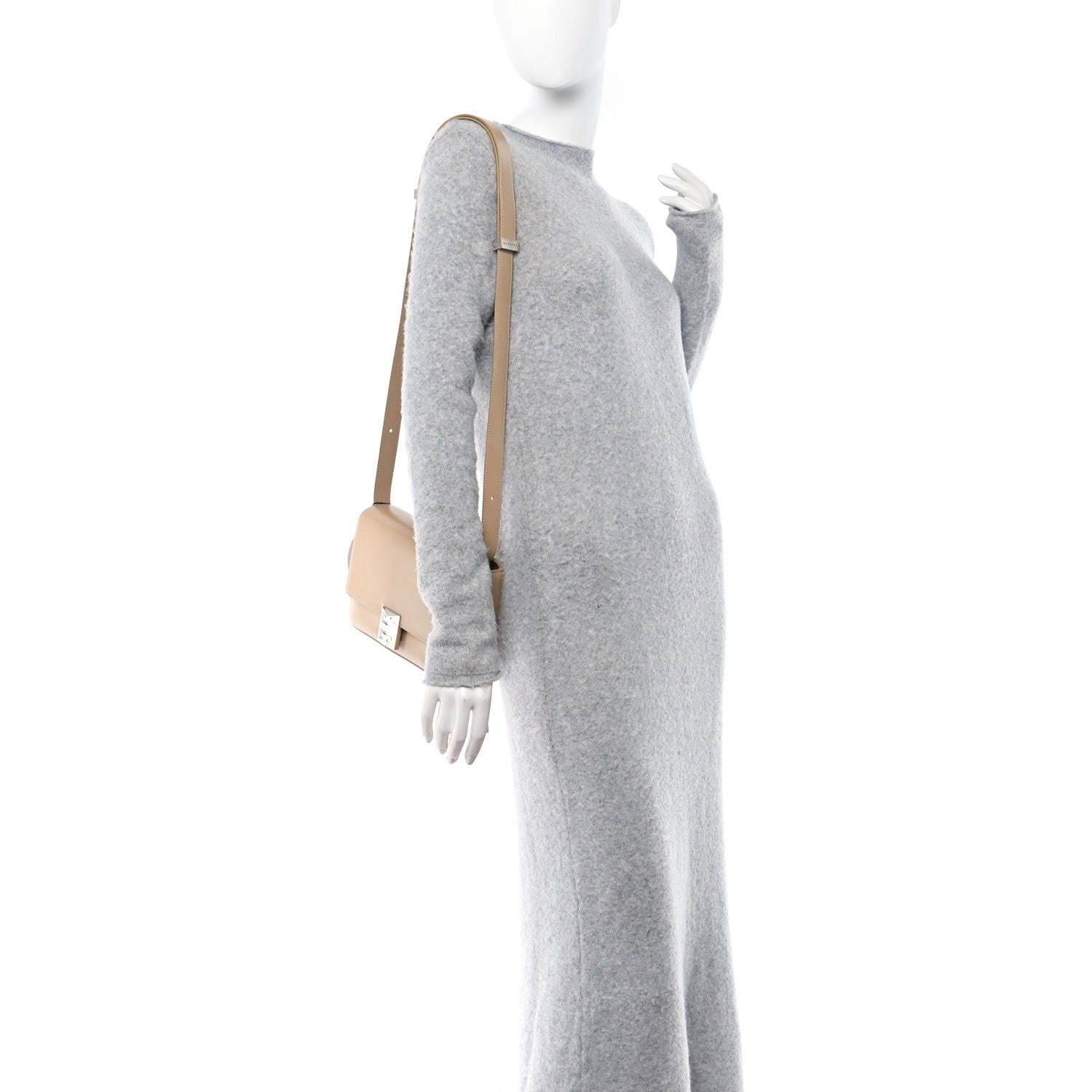 Givenchy Box Calfskin Medium 4G Shoulder Bag Beige Cappuccino 2 of 11