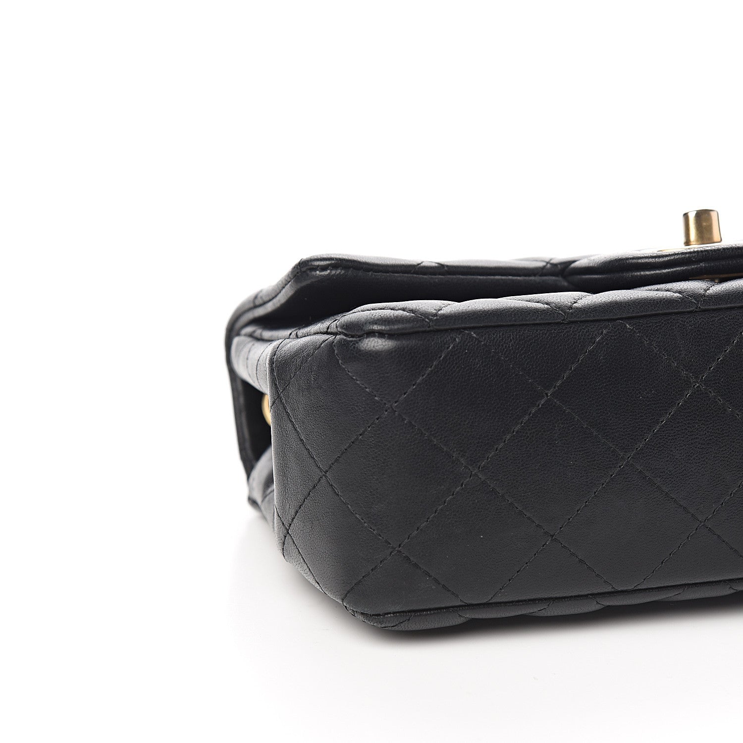 Chanel Lambskin Quilted Mini Rectangular Flap Black 7 of 11