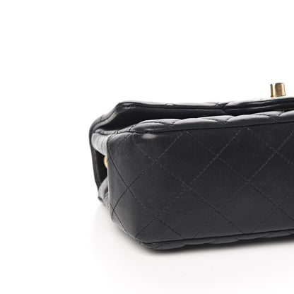 Chanel Lambskin Quilted Mini Rectangular Flap Black 7 of 11