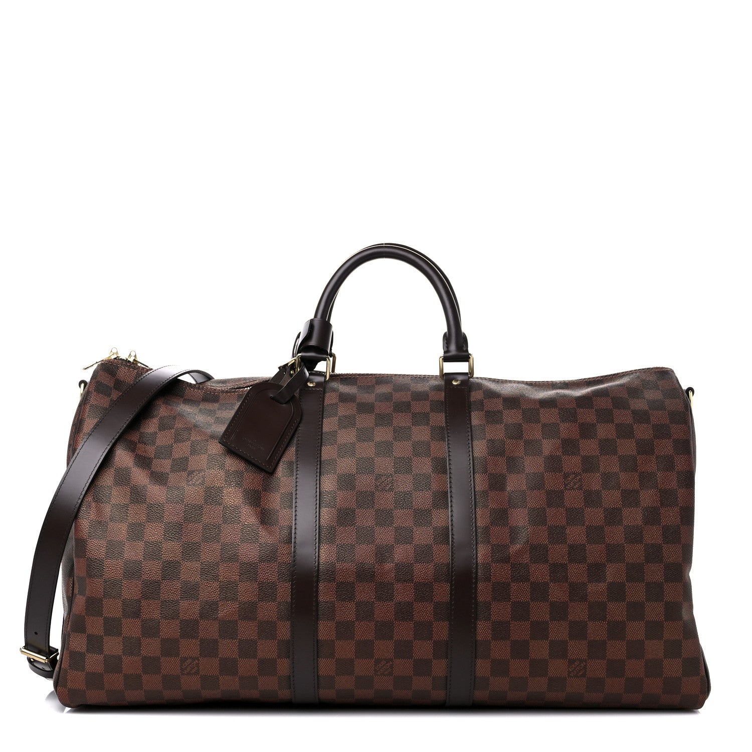 Louis Vuitton Damier Ebene Keepall Bandouliere 55 1 of 11
