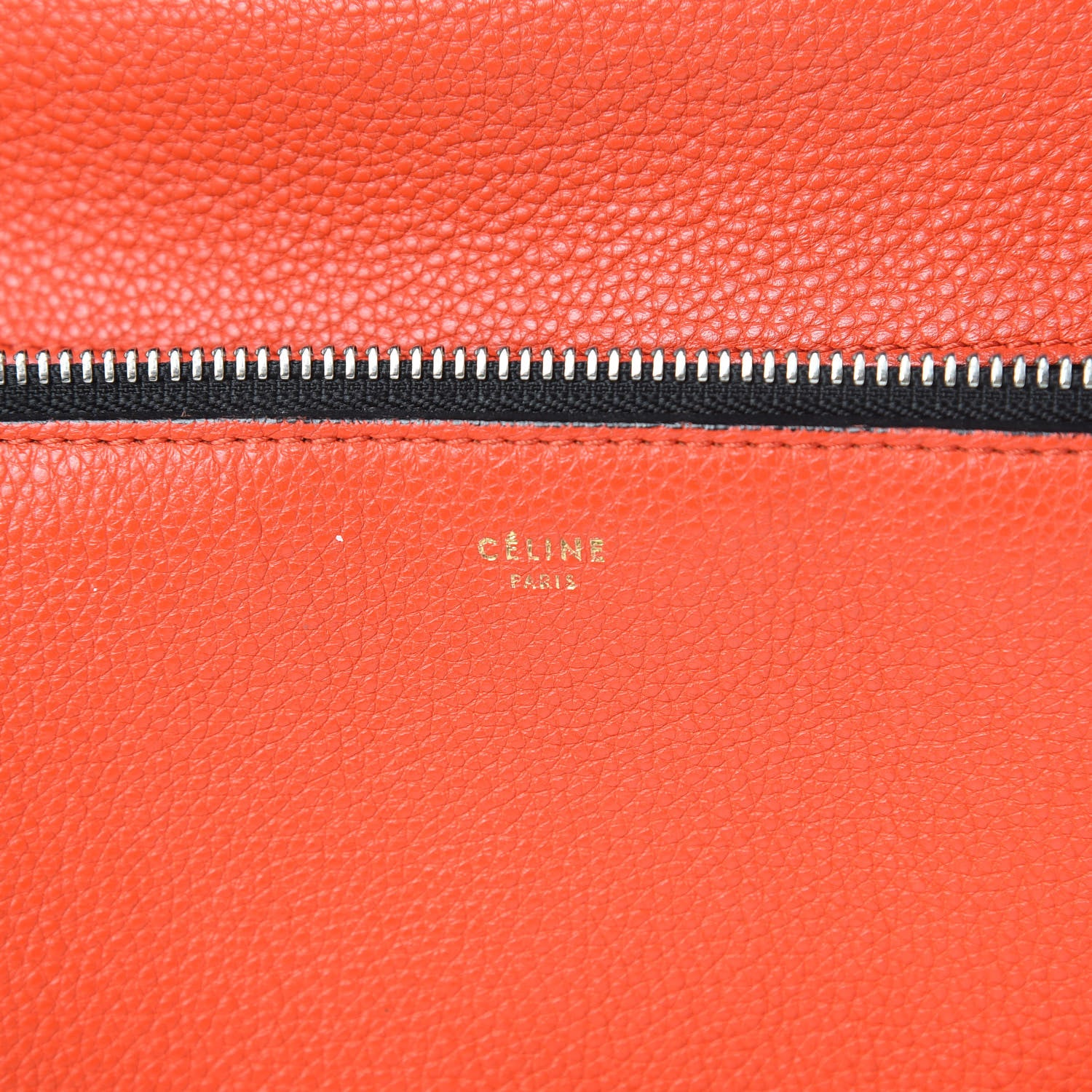 Celine Grained Calfskin Medium Edge Shoulder Bag Vermillion 6 of 21