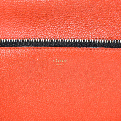 Celine Grained Calfskin Medium Edge Shoulder Bag Vermillion 6 of 21