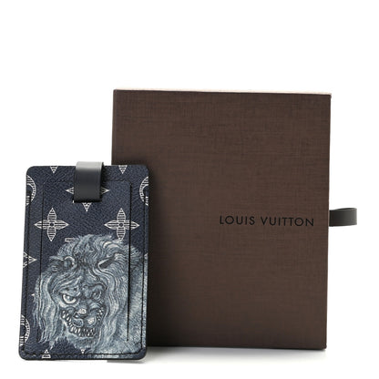 Louis Vuitton Savane Monogram Chapman Lion Luggage Tag 1 of 6