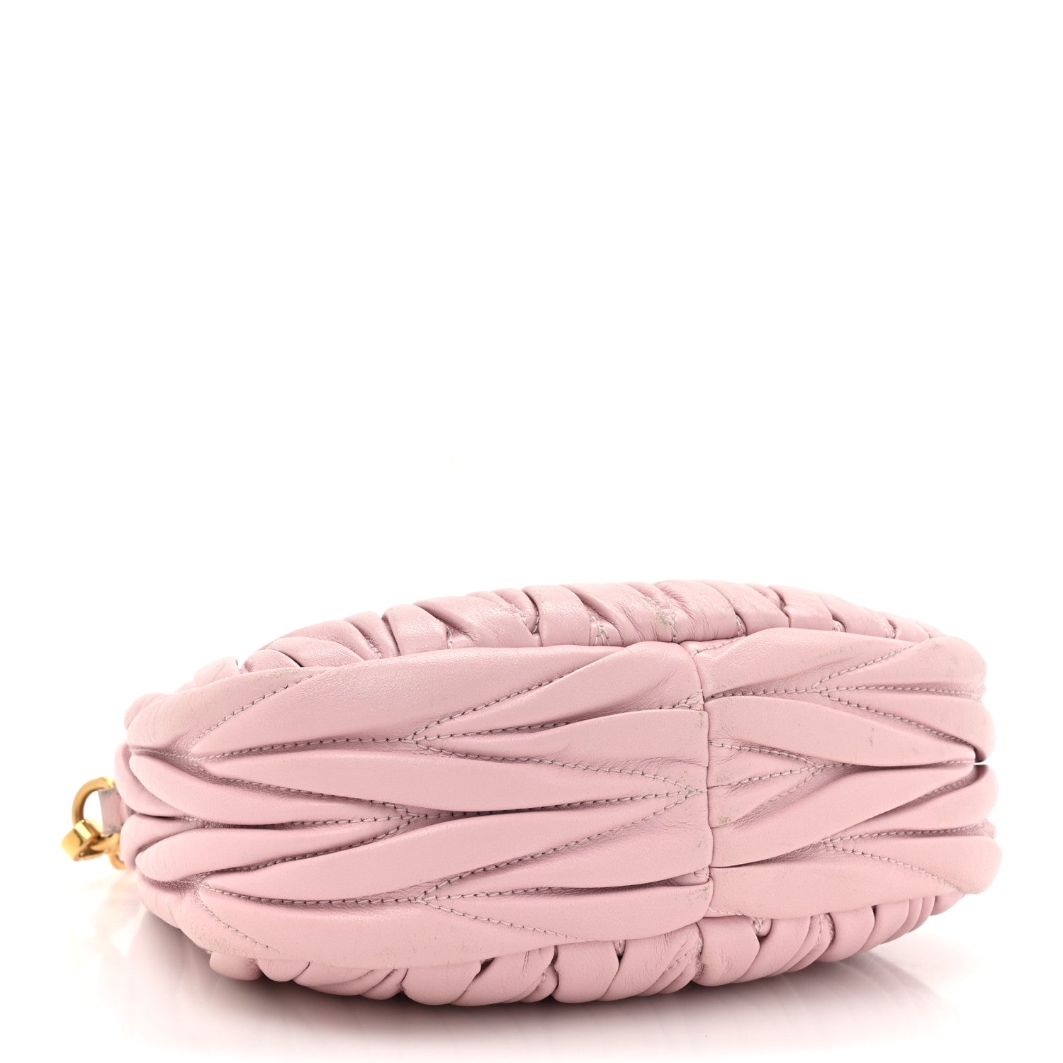 Miu Miu Nappa Matelasse Mini Wander Hobo Alabaster Pink 4 of 13