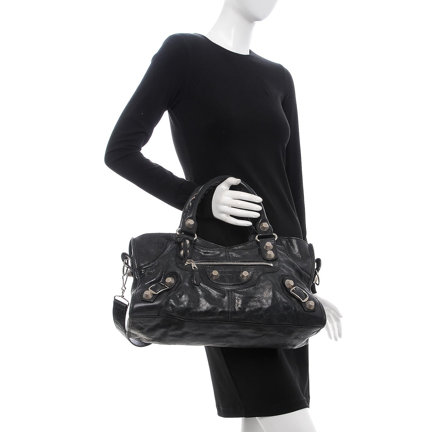 Balenciaga Agneau Giant 21 Silver Hardware Part Time Black 3 of 15