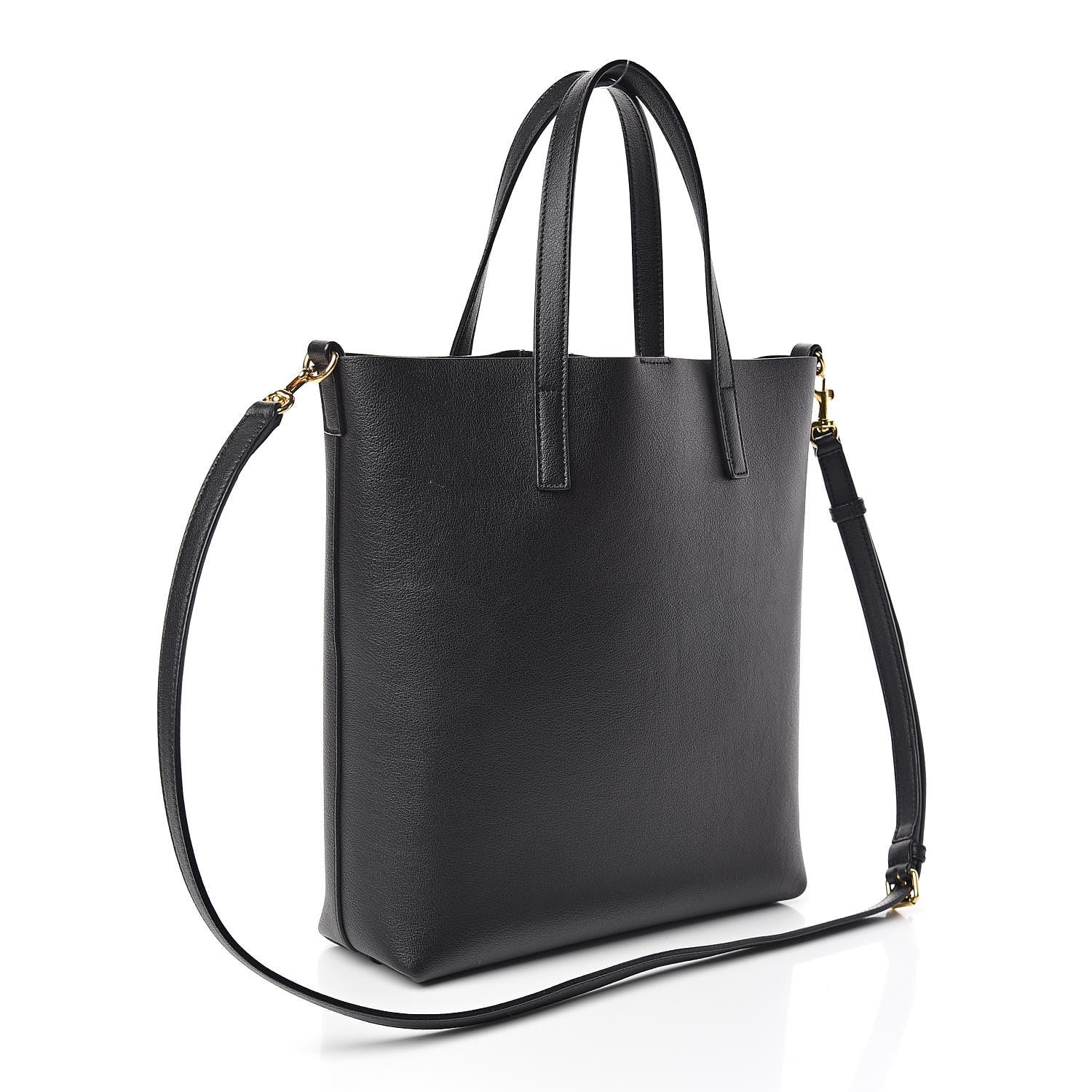 Saint Laurent Calfskin Toy Shopping Tote Black 3 of 9