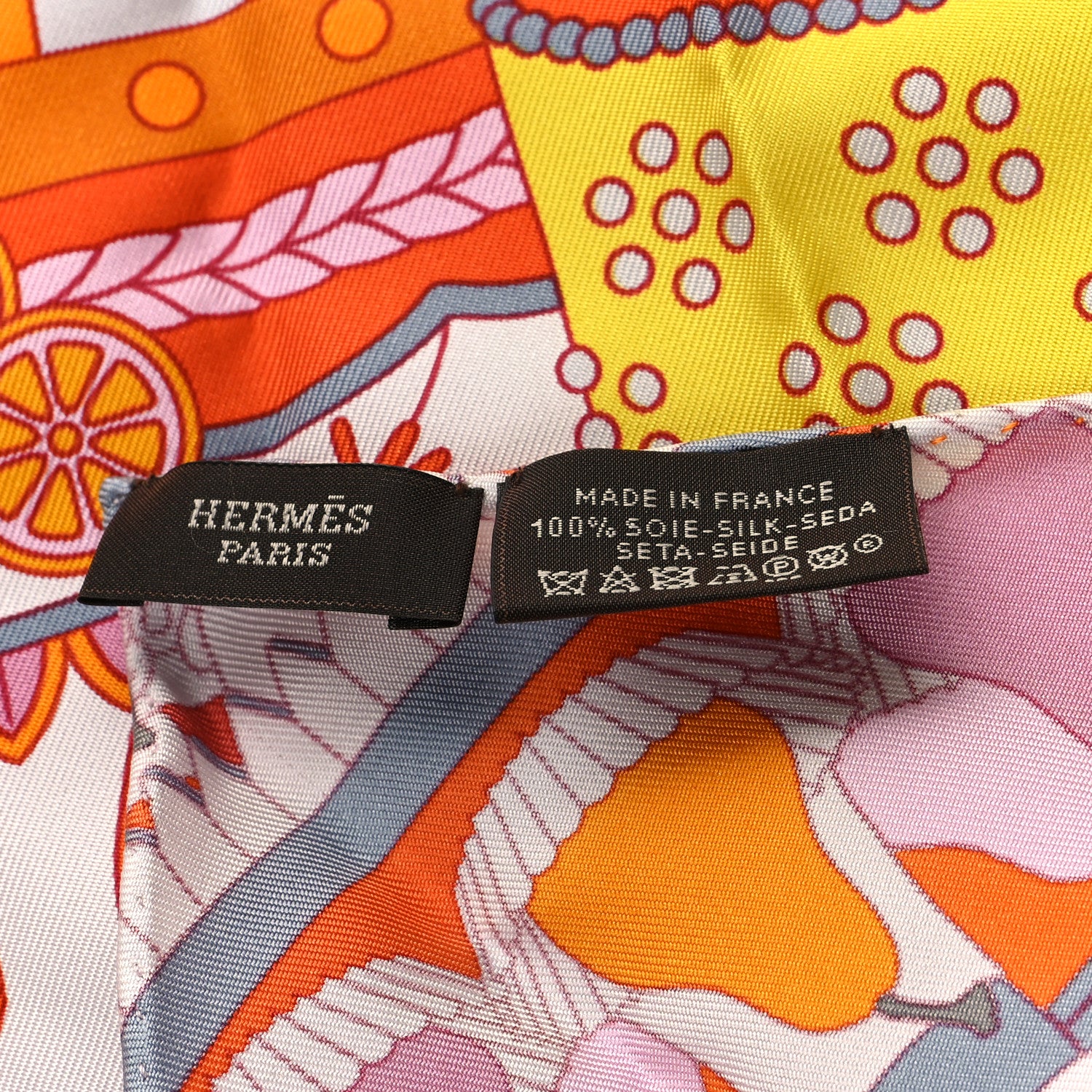 Hermes Silk Bolduc Au Carre Pocket Scarf Multicolor 2 of 3