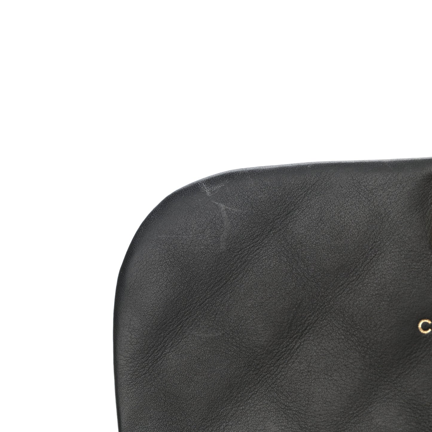 Calfskin Quilted Coco Mail Clutch With Chain Black