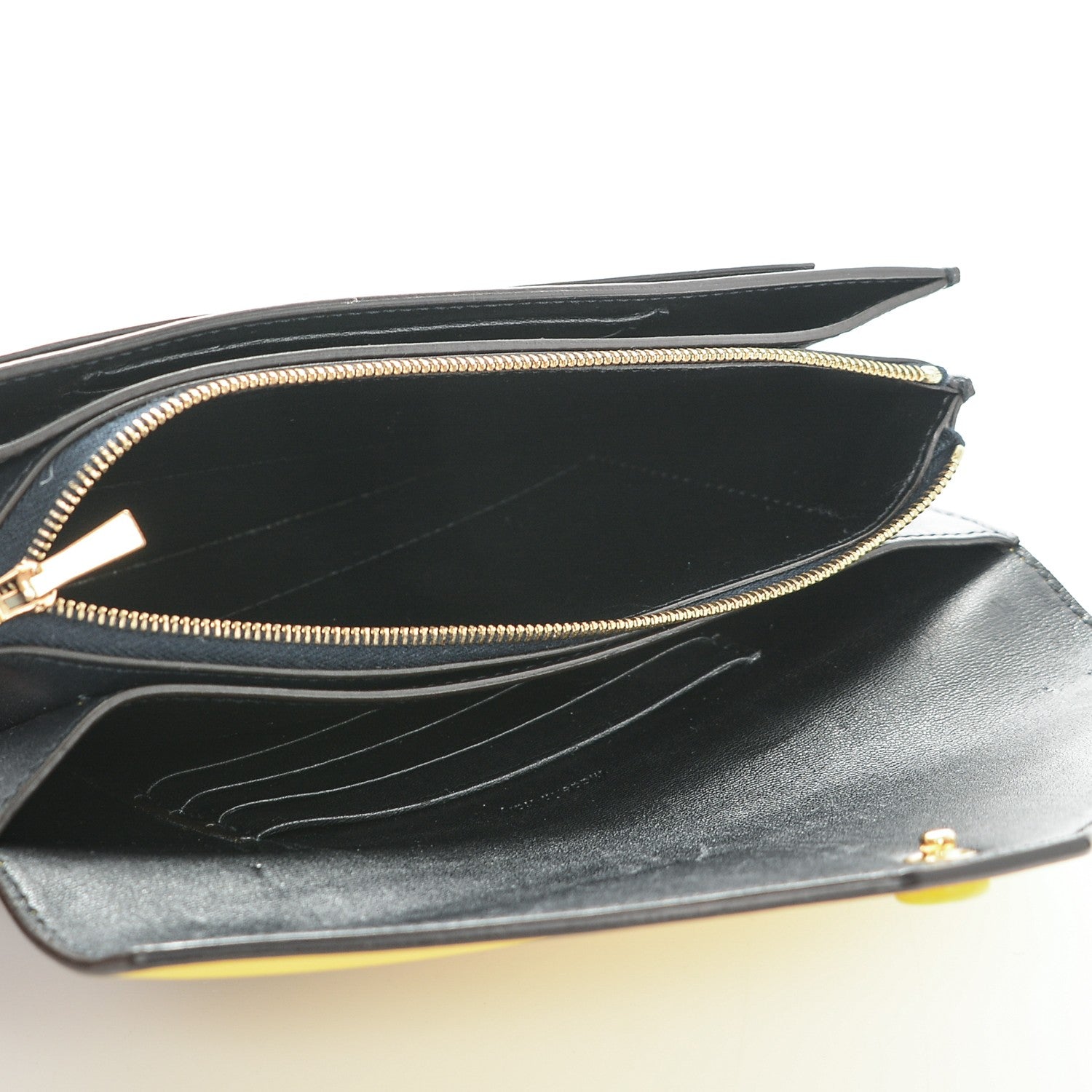 Celine Smooth Calfskin Large Multifunction Envelope Flap Clutch Sunflower 6 of 8