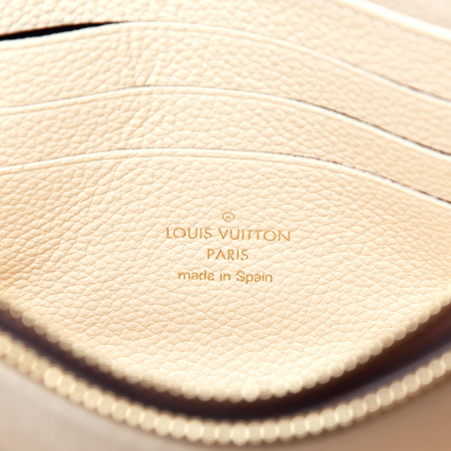 Louis Vuitton Empreinte Monogram Giant Double Zip Pochette Creme Bois De Rose 6 of 9