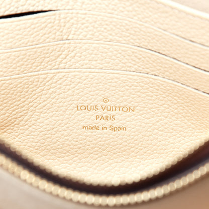 Louis Vuitton Empreinte Monogram Giant Double Zip Pochette Creme Bois De Rose 6 of 9