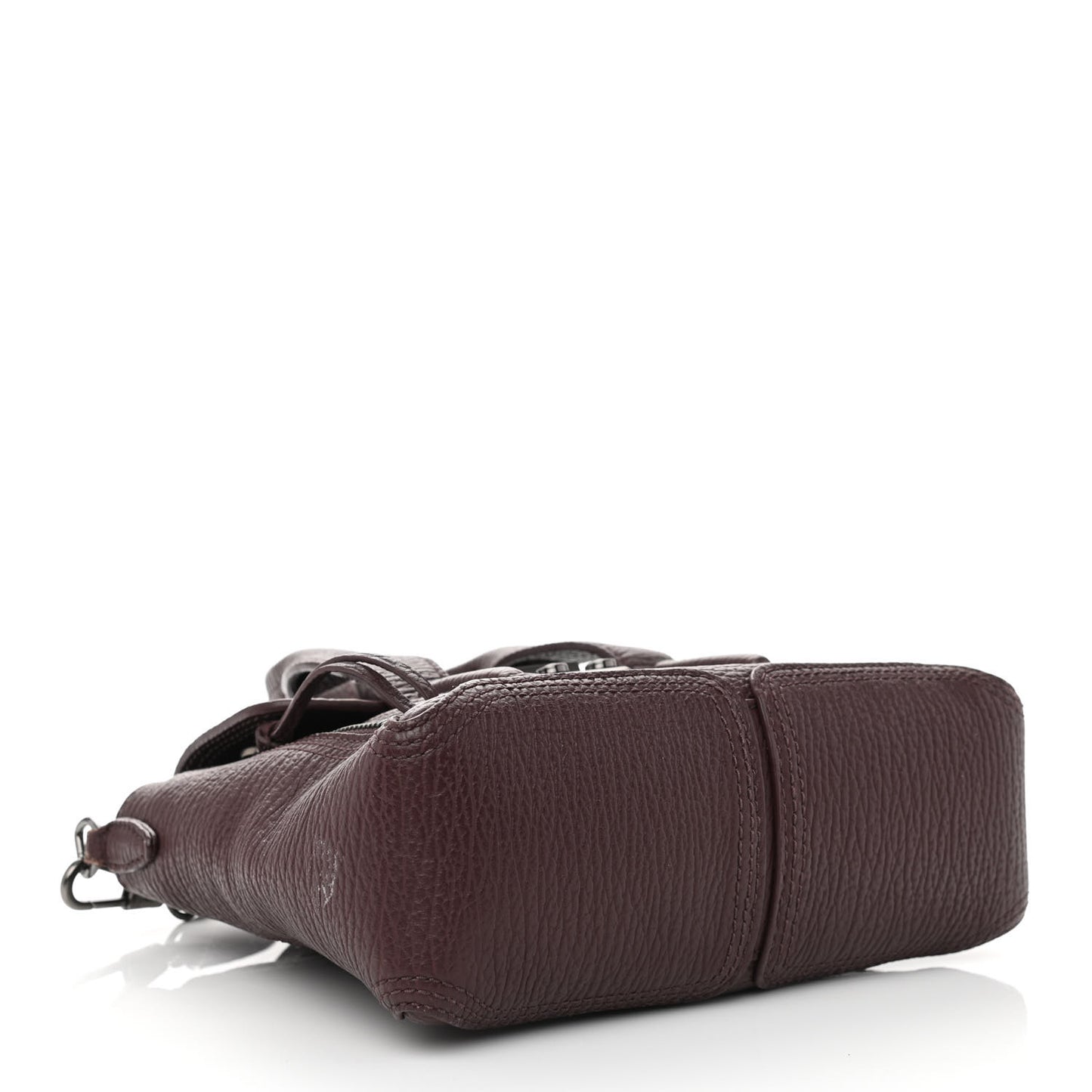 Textured Calfskin Mini Pashli Satchel Burgundy