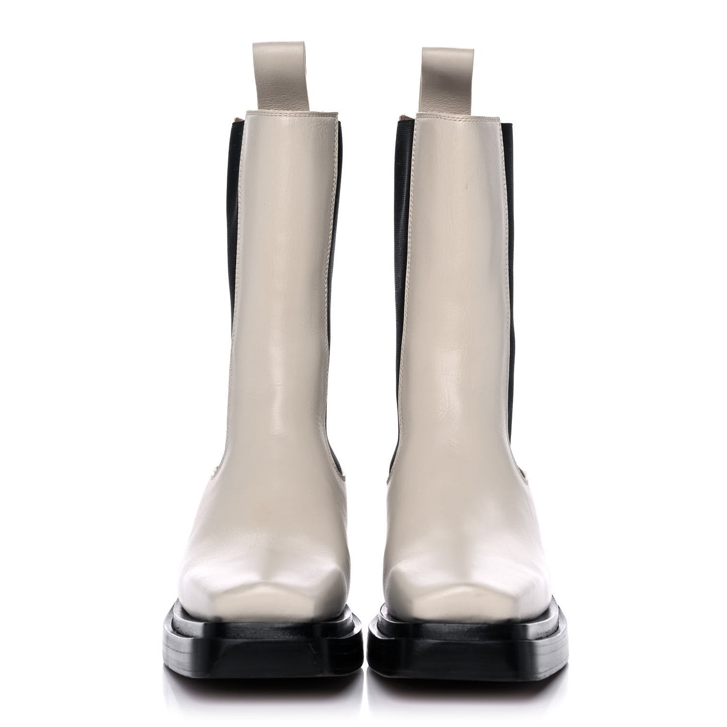 Calfskin Lean Mid-Calf Boots 35.5 Wax