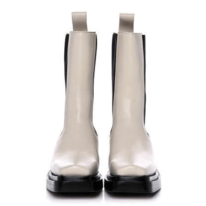 Bottega Veneta Calfskin Lean Mid-Calf Boots 35.5 Wax 2 of 12