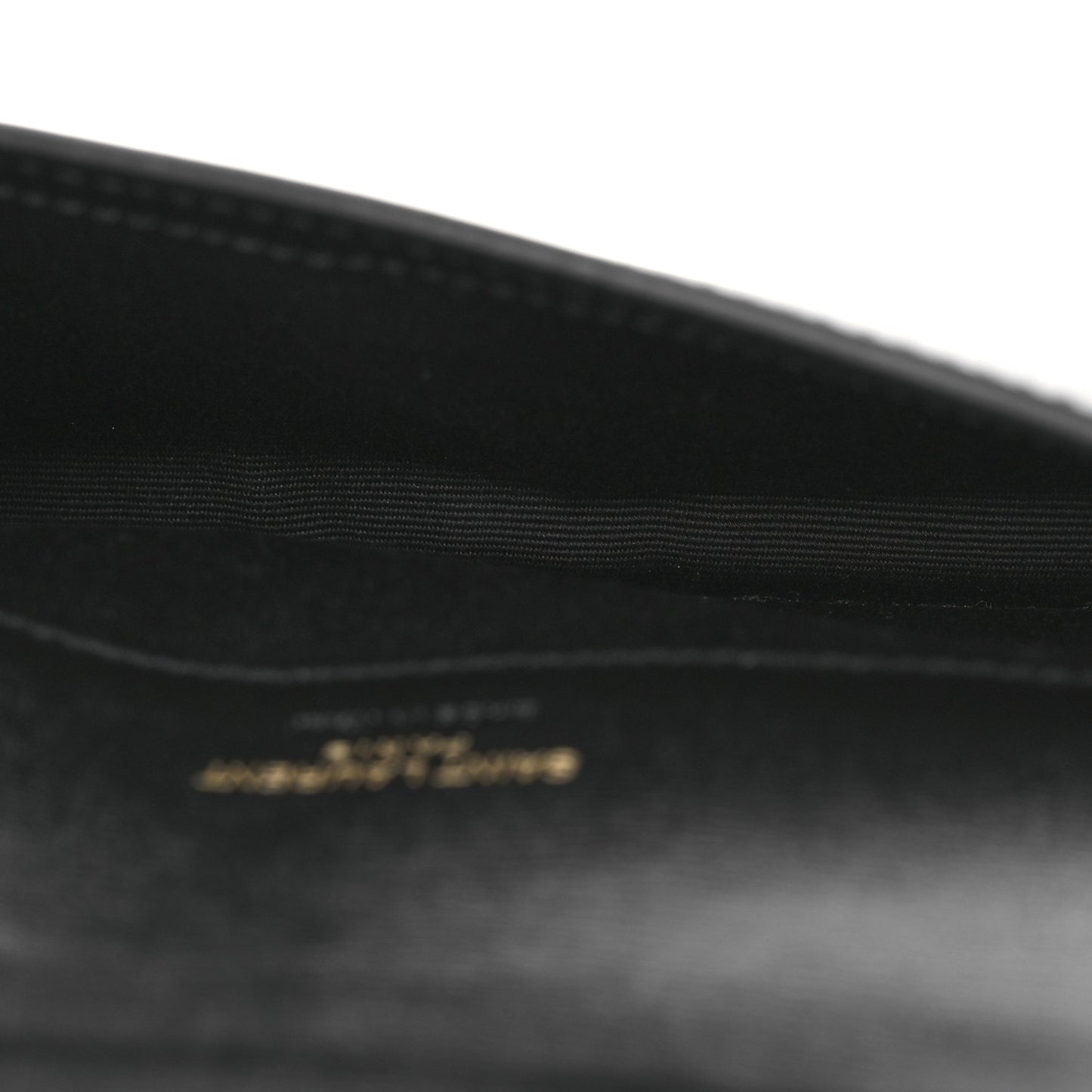 Smooth Calfskin Monogram Phone Holder Crossbody  Black