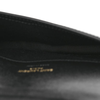Saint Laurent Smooth Calfskin Monogram Phone Holder Crossbody  Black 5 of 10
