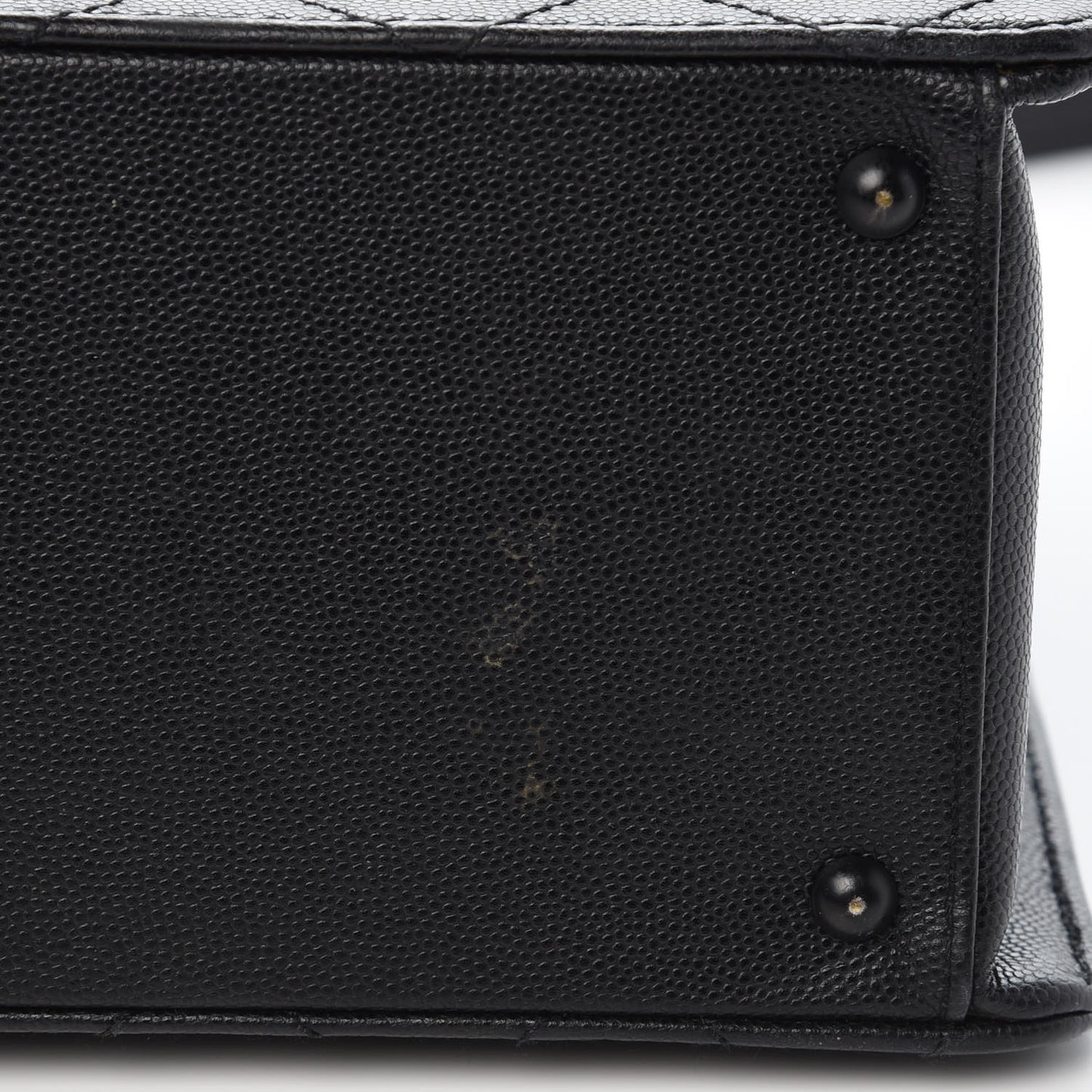 Caviar Diamond Stitched Flap Bag Black