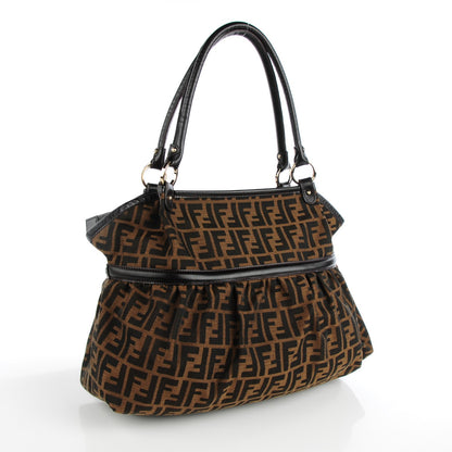 Fendi Zucca Large Chef Shopper Tote Tobacco 3 of 8