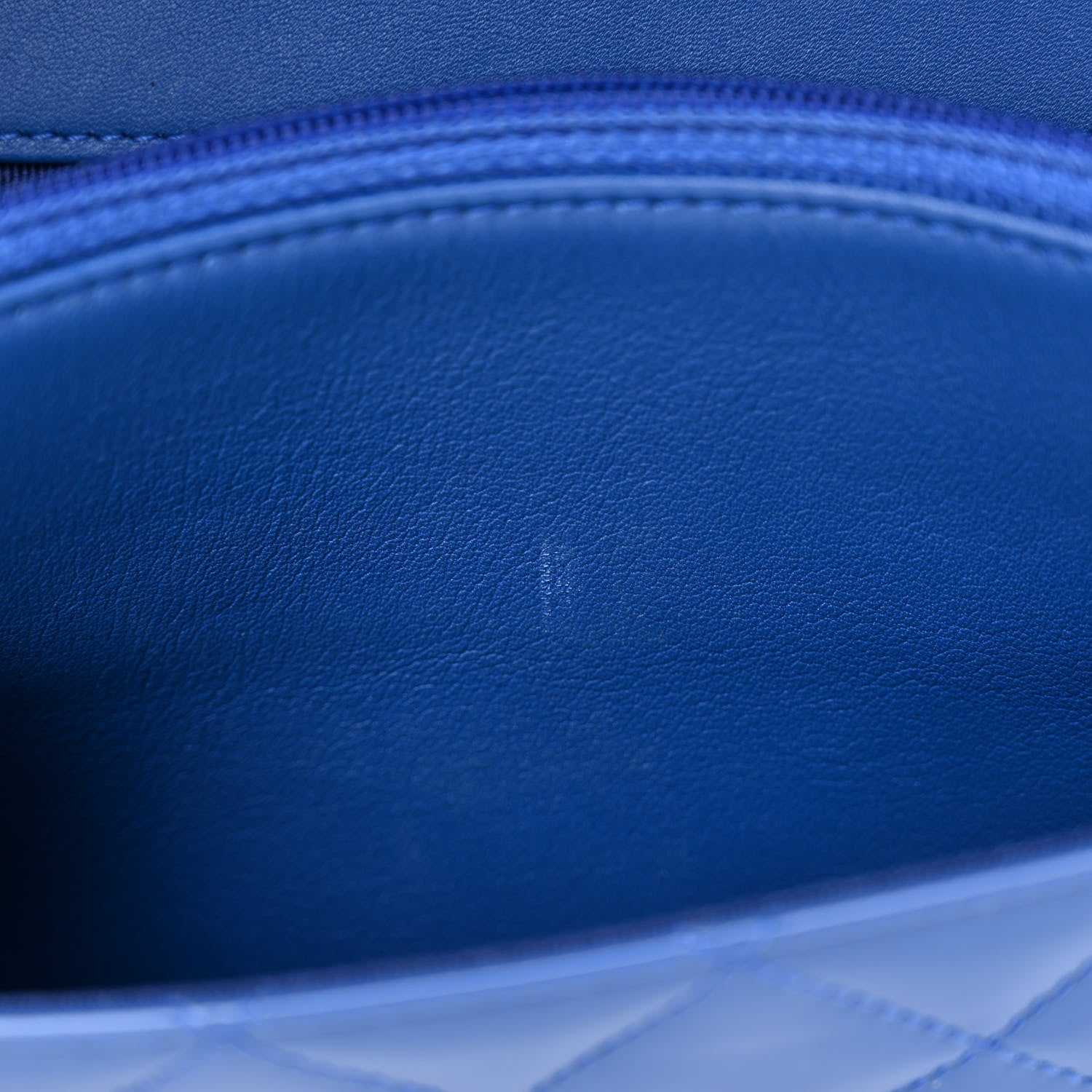 Chanel Patent Quilted Wallet On Chain WOC Dark Blue 12 of 13